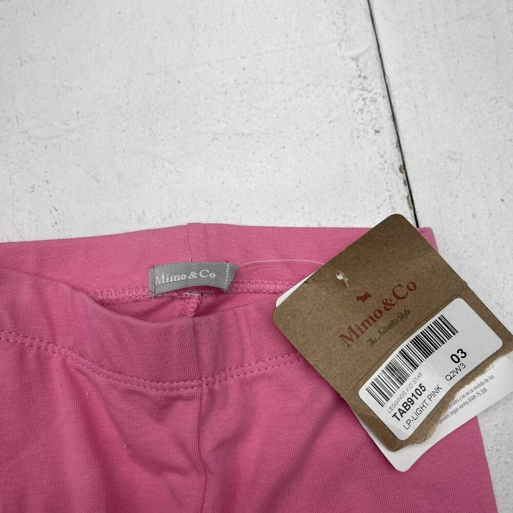 Mimo & Co Hoodie Leggings Set Girls 4 Coral Pink 2 Piece Outfit Loungewear